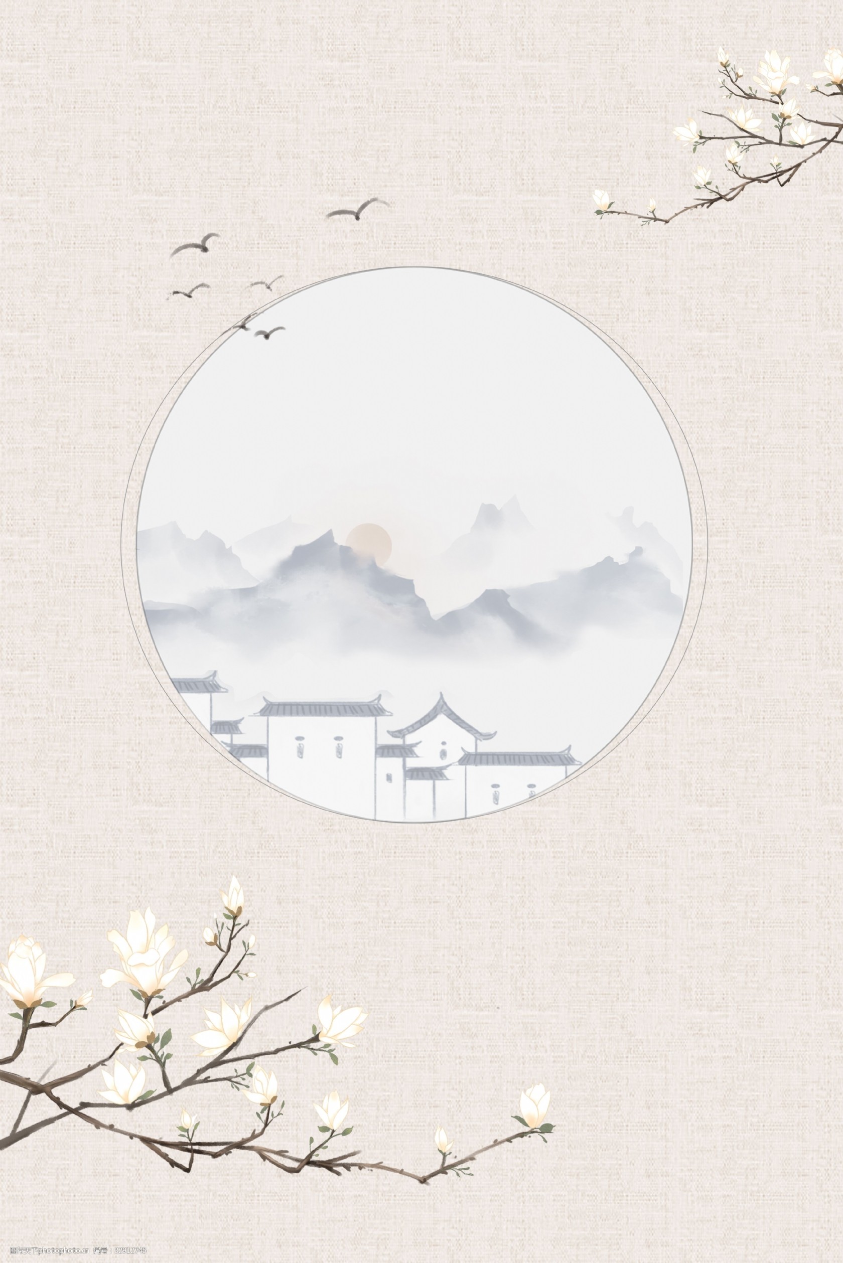 古風(fēng)中國山水背景素材在藝術(shù)活動策劃中的美學(xué)應(yīng)用
